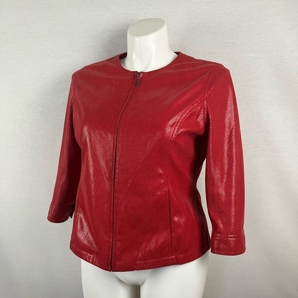 Lark Lane Faux Snakeskin Jacket - Picture 1 of 11